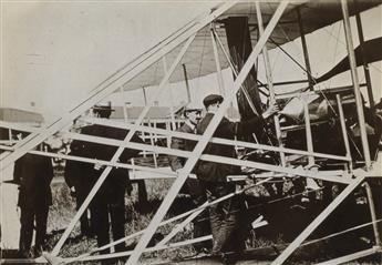 (WRIGHT BROTHERS) A group of 19 rare photographs of the Wright Brothers and their flying machines and biplanes.